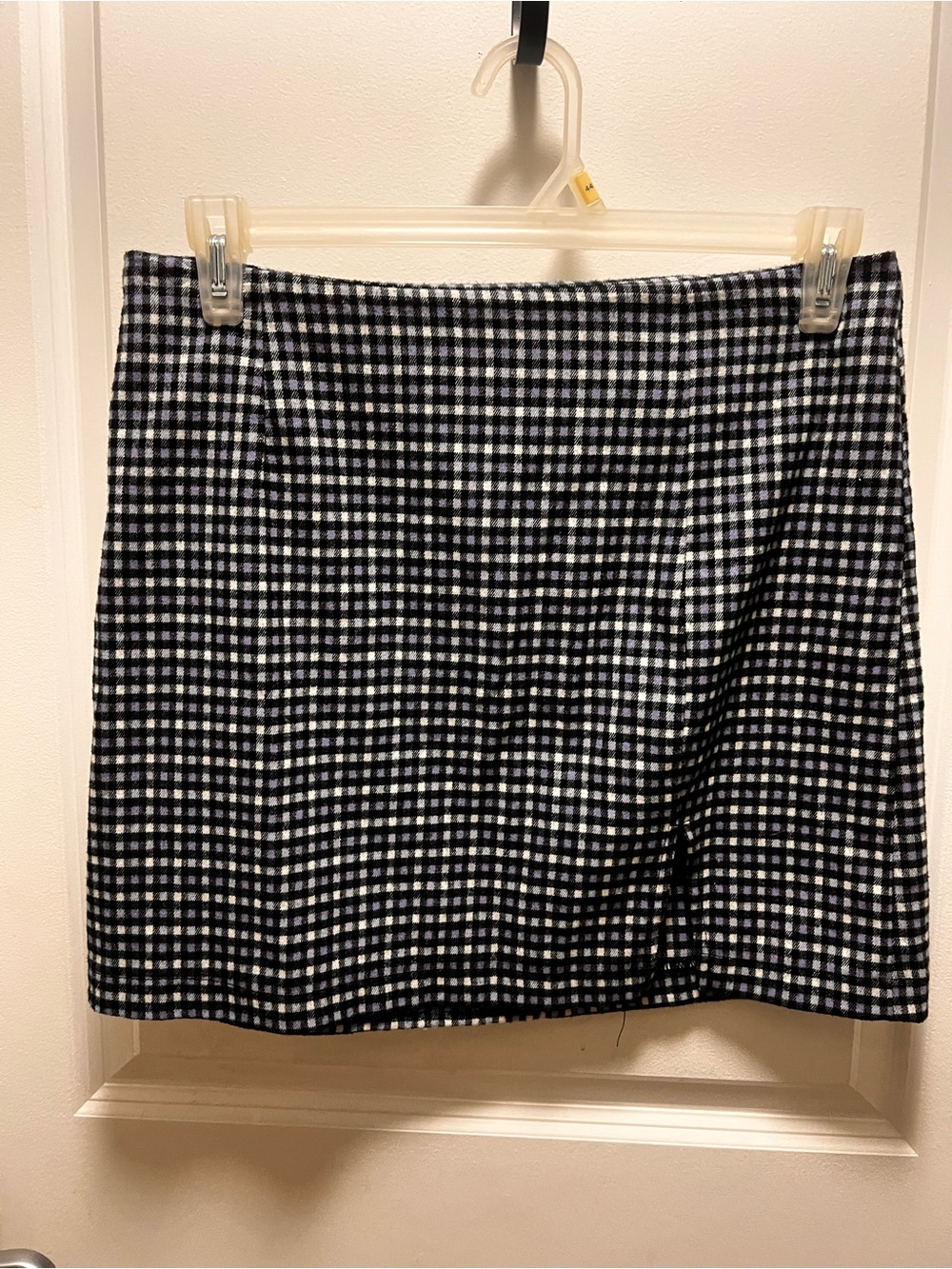 wild fable Black and White and Blue Gingham Mini Skirt